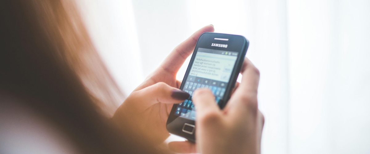telefoon met screenreader